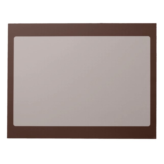 Bloco De Notas Decor Brown Profundo e Rico Personalizável (Frente)