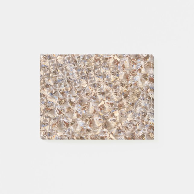 Bloco De Notas Decoração ambarina elegante dos cristais (Frente)
