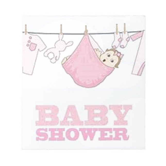 BLOCO DE NOTAS DECORAÇÃO DOS ARTIGOS DO PARTIDO DO BEBÉ (Frente)