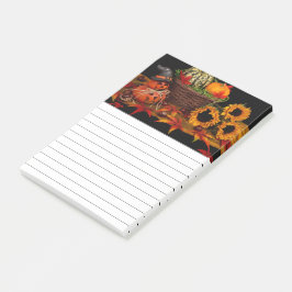 Bloco De Notas Decoração Floral de outono