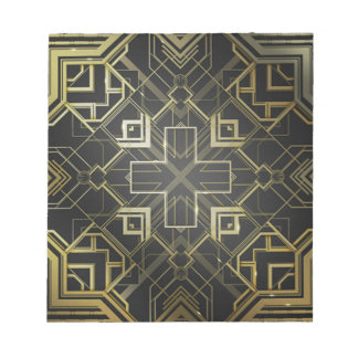 Bloco De Notas Decorativo Dourado