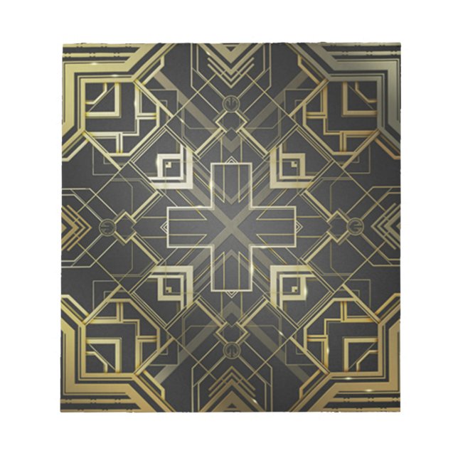 Bloco De Notas Decorativo Dourado (Frente)