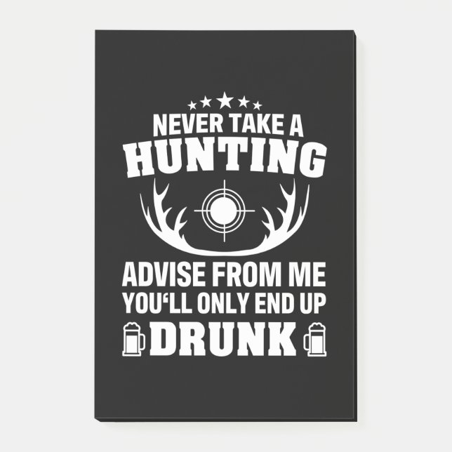 Bloco De Notas Deer Hunter Bebendo (Frente)