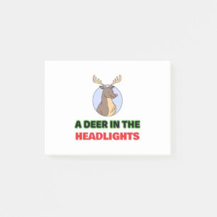 Bloco De Notas Deer in the headlight animal pun