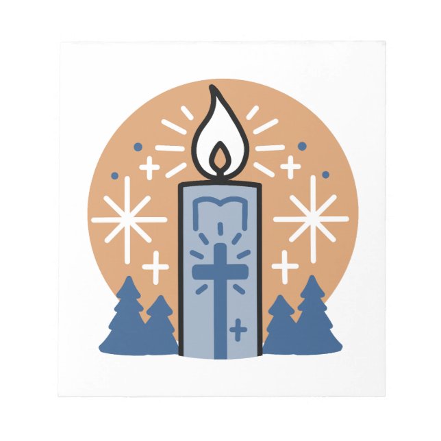 Bloco De Notas Deixe a fé brilhar (Frente)