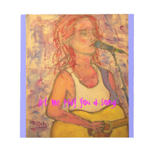 Bloco De Notas deixe-me tocar uma música para você