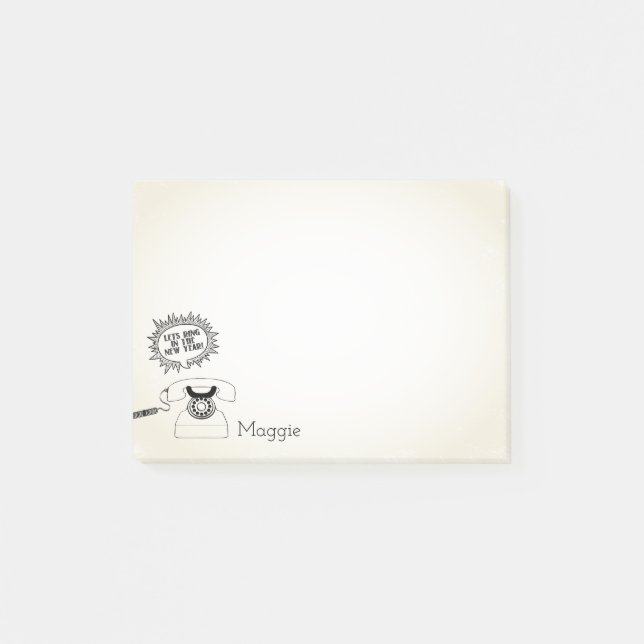 Bloco De Notas Deixe-nos soar no ano novo (Frente)