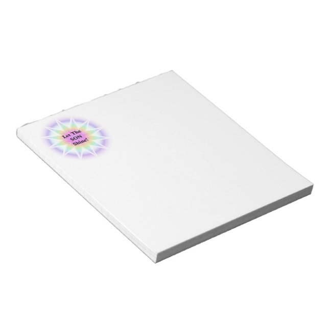 Bloco De Notas Deixe O Filho Brilhar (Inclinado)