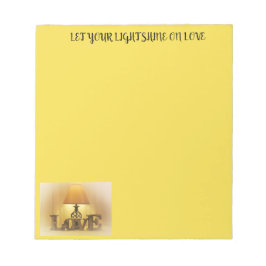 Bloco De Notas Deixe sua luz brilhar