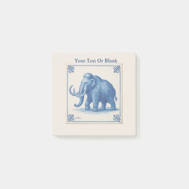 Bloco De Notas Delft Wooly Mammoth (Frente)