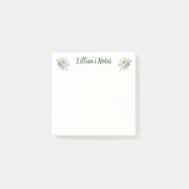 Bloco De Notas Delicate Water Lily Floral Name