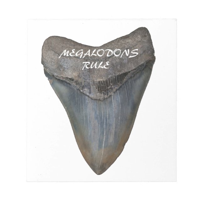 Bloco De Notas Dente de tubarão Megalodon (Frente)