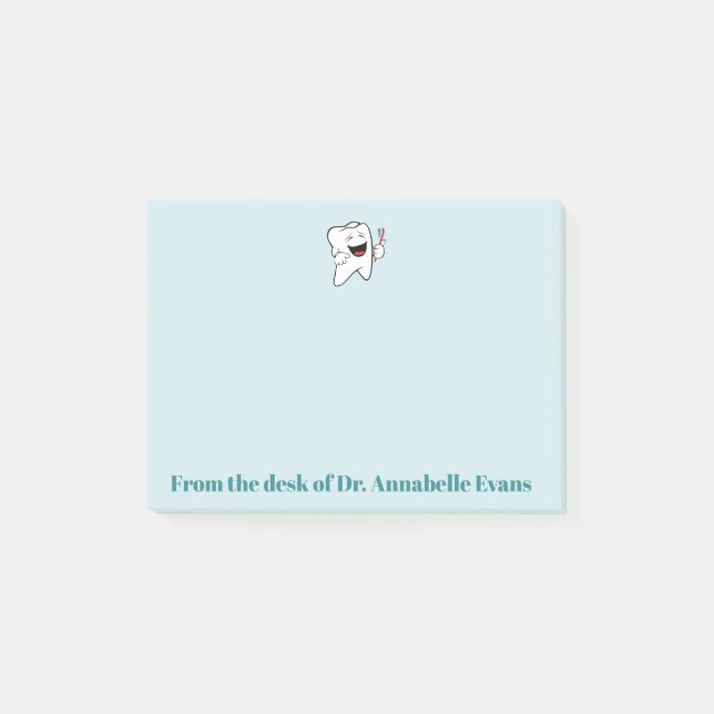 Bloco De Notas Dente e escova felizes (Frente)