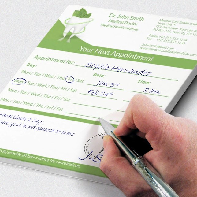 Bloco De Notas Dentista Dental Dentista Dentária Sensação Médica  (Criador carregado)