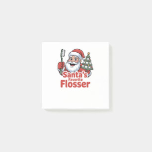 Bloco De Notas Dentista dentário favorito do Flosser de Natal dos