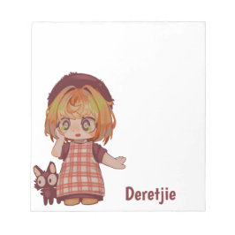 Bloco De Notas Deretjie Spakenburg chibi