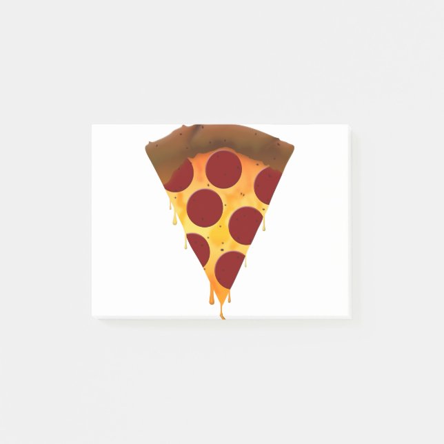 Bloco De Notas derretimento de pizza de pepperoni (Frente)