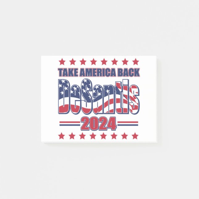 Bloco De Notas DeSantis-2024-Take-America-Back- (Frente)