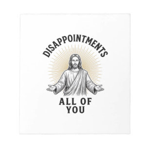 Bloco De Notas Desapontamentos Todos Vocês Camisa Religiosa Vinta