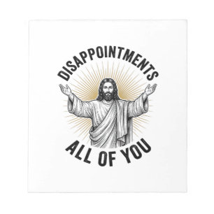Bloco De Notas Desapontamentos Todos Vocês Camisa Religiosa Vinta