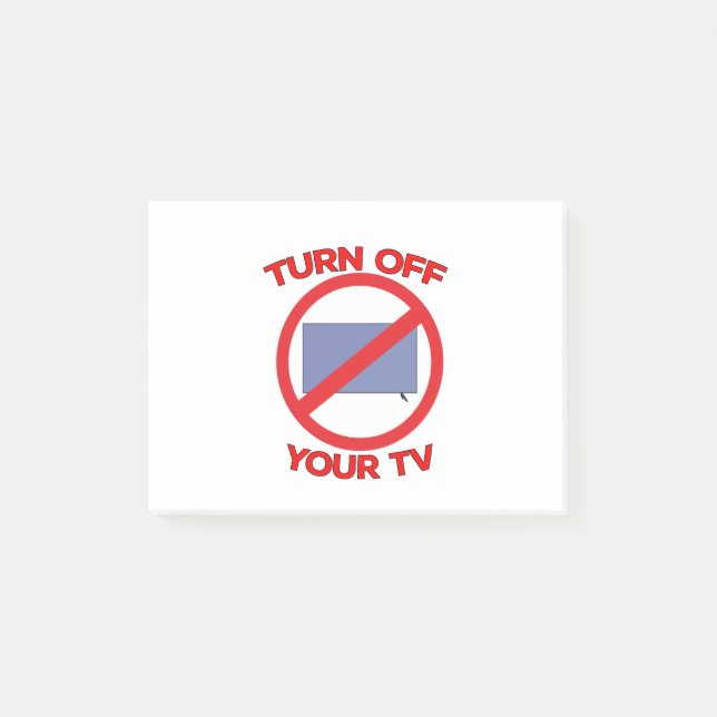 Bloco De Notas Desativar A Tv (Frente)