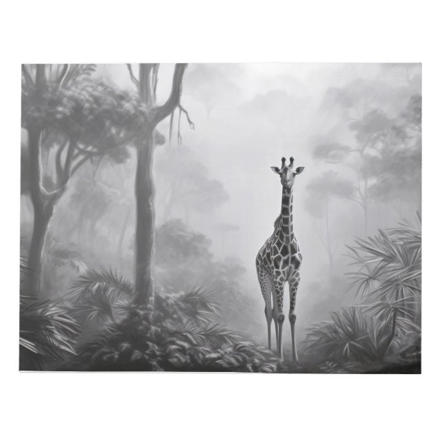 Bloco De Notas Descoberta Animal Giraffe Descoberta Selvagem de T (Frente)