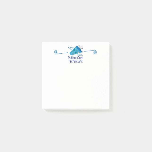 Bloco De Notas Descubra os técnicos de atendimento ao paciente (Frente)