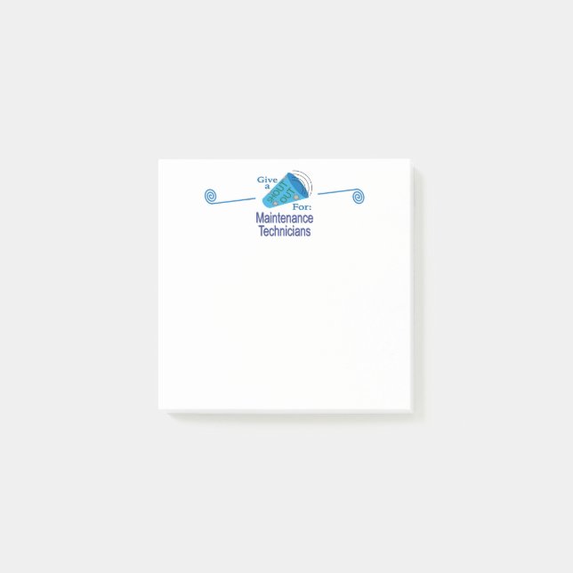 Bloco De Notas Descubra os técnicos de manutenção (Frente)