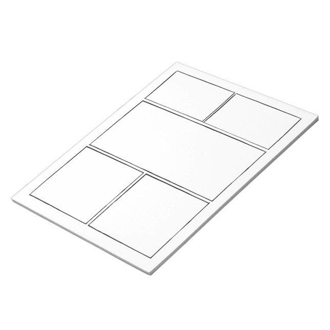 Bloco De Notas Desenhar As Suas Próprias Histórias em quadrinhos  (Inclinado)