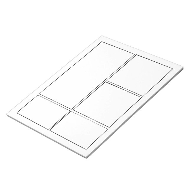 Bloco De Notas Desenhar As Suas Próprias Histórias em quadrinhos  (Inclinado)