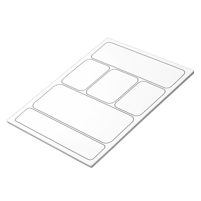 Bloco De Notas Desenhar suas próprias Histórias em quadrinhos e h (Inclinado)