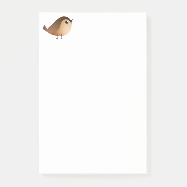 Bloco De Notas Desenho animado de passarinho (Frente)