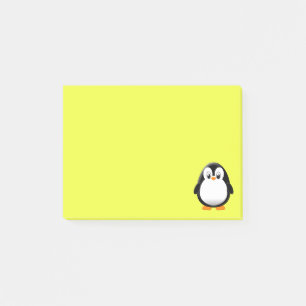 Bloco De Notas Desenho Animado de Pinguim Fofo Personalizado