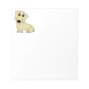 Bloco De Notas desenho animado do Dachshund