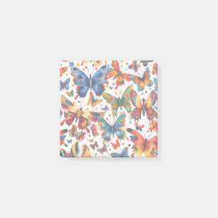 Bloco De Notas Desenho colorido da borboleta