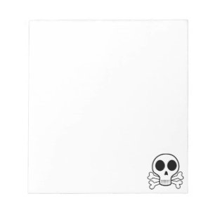 Bloco De Notas Desenho de Caveira Pirata