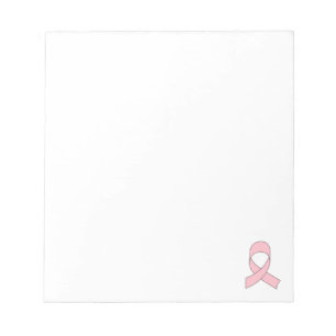 Bloco De Notas Desenho de Laço Rosa Personalizado
