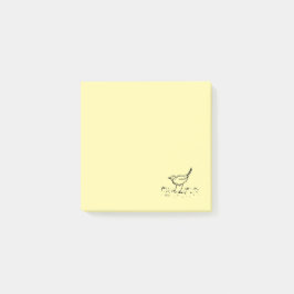 Bloco De Notas Desenho de Linha à Caneta Early Bird