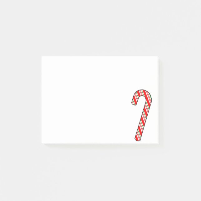 Bloco De Notas Desenho de Natal de Candy Cane (Frente)