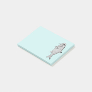 Bloco De Notas Desenho de peixe-safra
