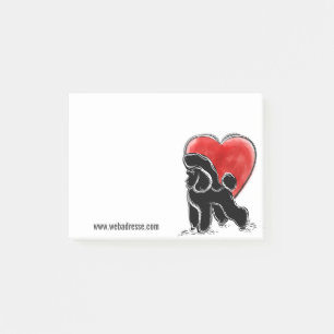 Bloco De Notas Desenho de Poodle