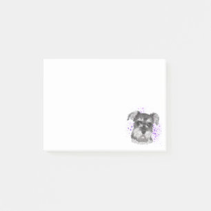 Bloco De Notas Desenho do cão do Schnauzer