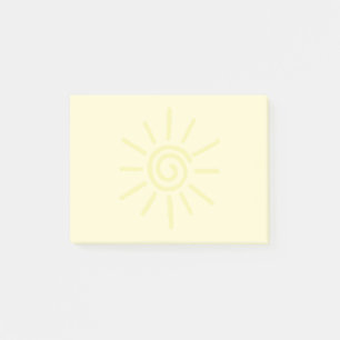 Bloco De Notas Desenho do Sol Amarelo Personalizado