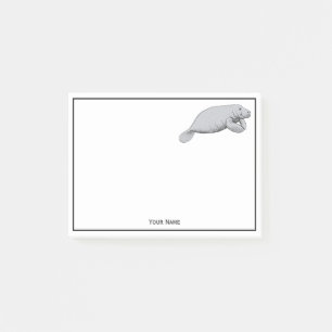 Bloco De Notas Desenho do Vintage Manatee