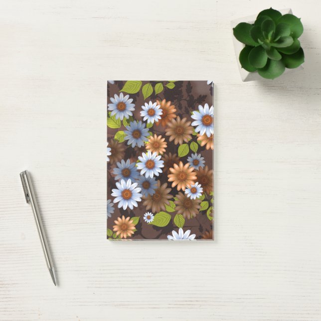 Bloco De Notas Desenho Floral 2 (Escritótio)