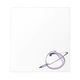 Bloco De Notas desenho gracioso pequeno planeta