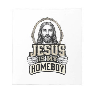 Bloco De Notas Desenho Vetorial Gravado Vintage Jesus É Meu Compa