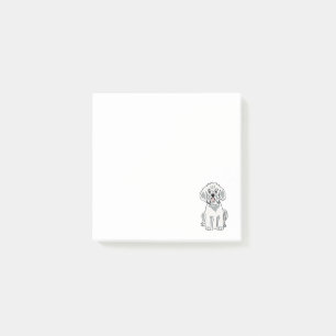 Bloco De Notas Desenhos animados bonitos do cão de Bixcon Frise