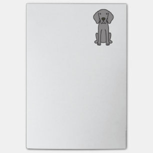 Bloco De Notas Desenhos animados do cão de Weimaraner