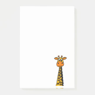Bloco De Notas Desenhos animados engraçados do girafa